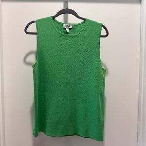 COS ribbed knit green sweater - size Large